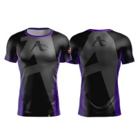 Arawaza Bicolor T-Shirt Black-Purple "S"