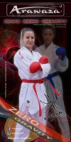 Arawaza Onyx Zero Gravity PREMIERE LEAGUE WKF Kumite Karate Uniform 160 cm, red embroidery