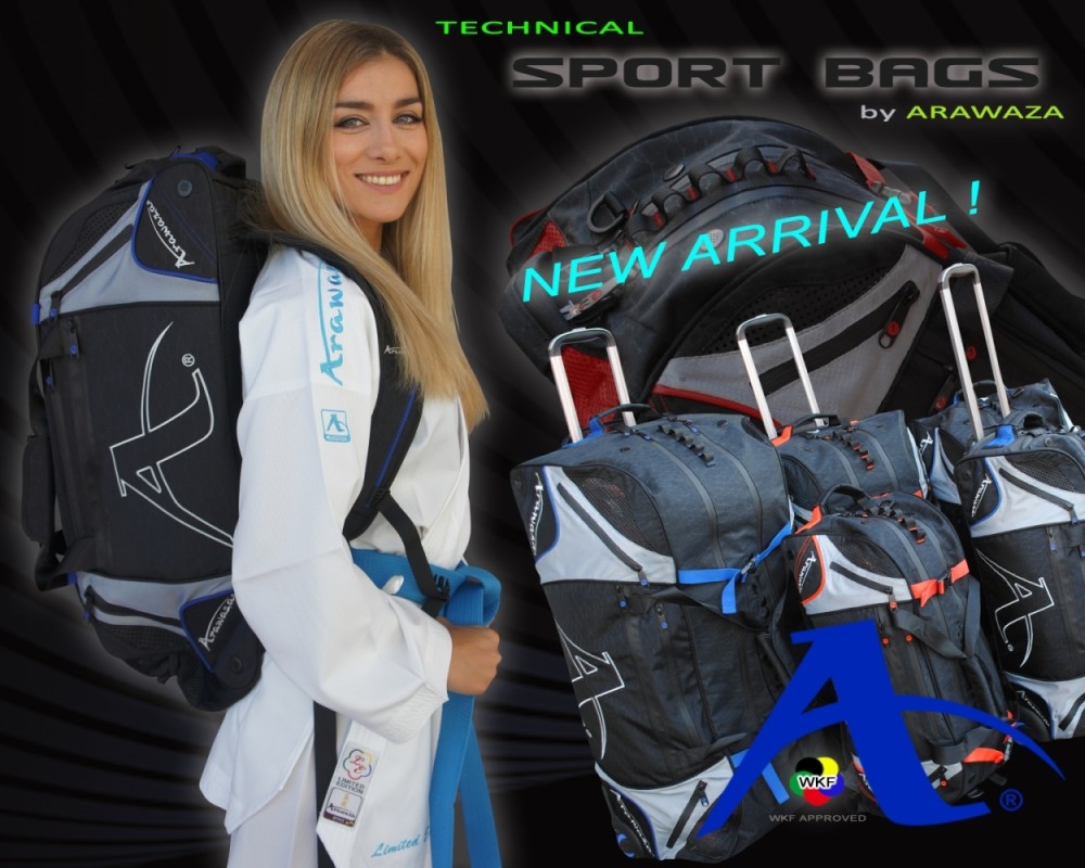 Arawaza Technical Sport Bag, Trolley Black/Blue "M"
