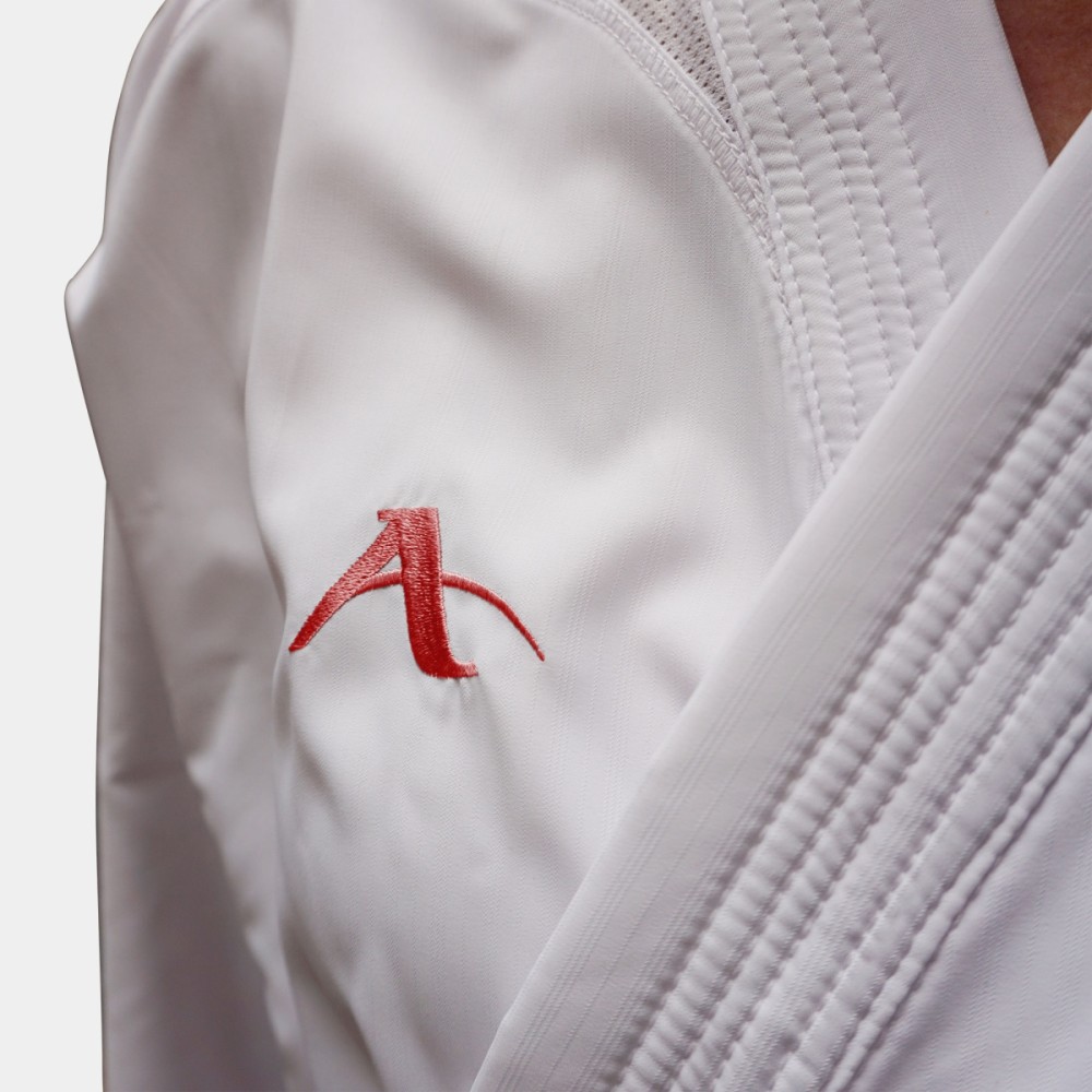 Arawaza Kumite Deluxe Evo PREMIERE LEAGUE WKF Karate Uniform 165 cm, red embroidery