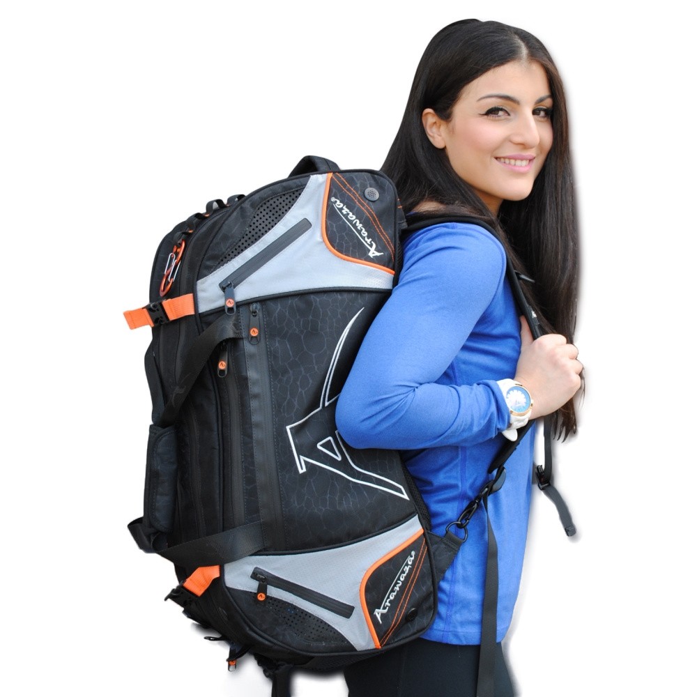Arawaza Technical Sport Bag Backpack Black/Orange "S"