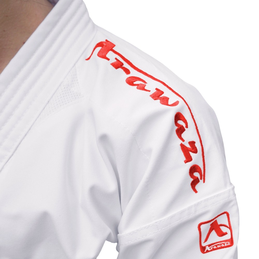 Arawaza Black Diamond PREMIERE LEAGUE WKF Women Kata Uniform 165 cm, Red