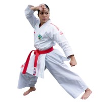 Arawaza Black Diamond PREMIERE LEAGUE WKF Women Kata Uniform 160 cm, Red