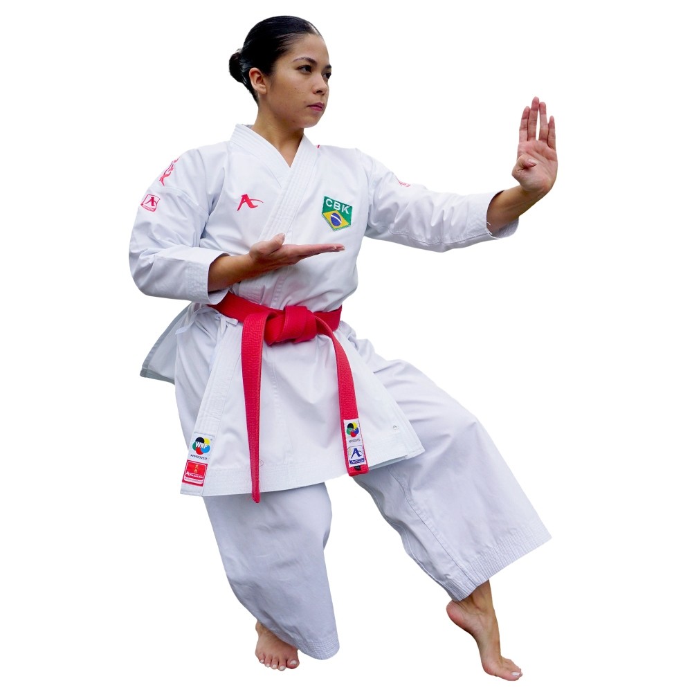 Arawaza Black Diamond PREMIERE LEAGUE WKF kata ruha NŐI 170 cm, piros