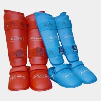 Arawaza WKF Shin Pad & Instep Pad Blue "XS"