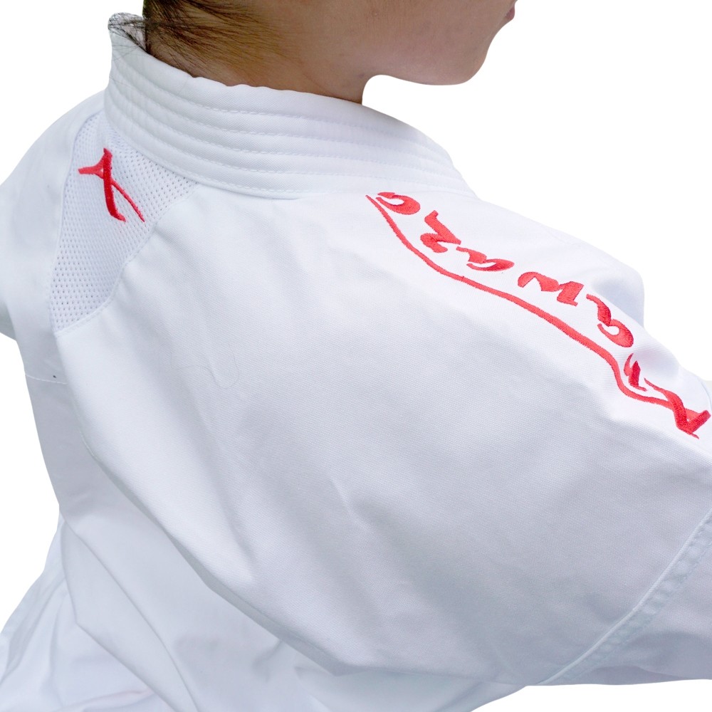 Arawaza Black Diamond PREMIERE LEAGUE WKF Women Kata Uniform 165 cm, Red