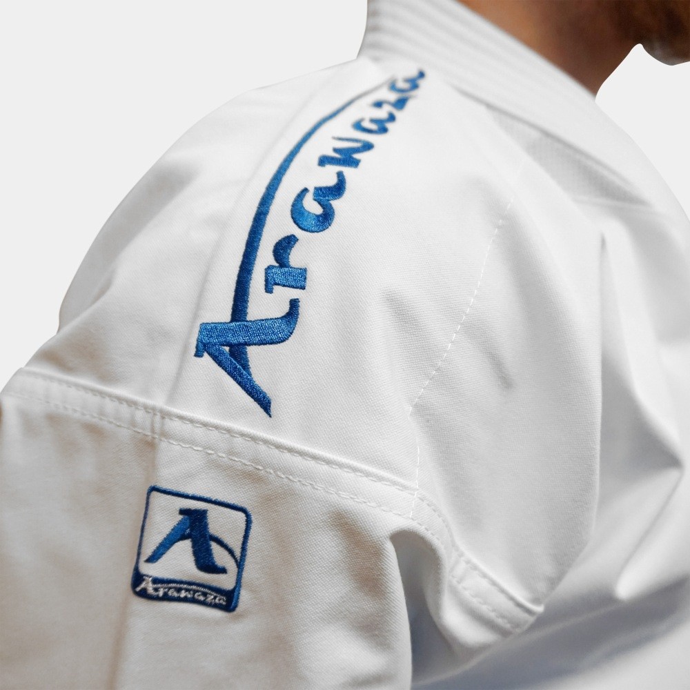 Arawaza Black Diamond PREMIERE LEAGUE WKF kata karate ruha 150 cm, kék