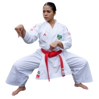 Arawaza Black Diamond PREMIERE LEAGUE WKF kata ruha NŐI 170 cm, piros